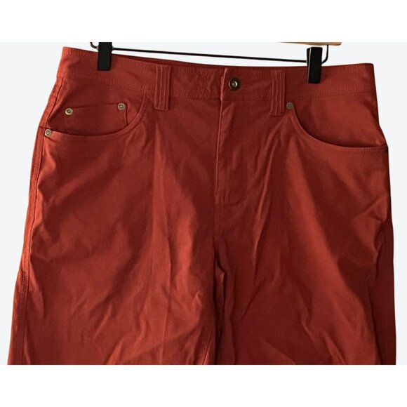 Prana Brion Men's Size 32 Rust Red Nylon Blend Shorts 32" x 10" - Picture 2 of 8